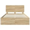 vidaXL Struttura del letto Sonoma 160 x 200 cm Pino massello