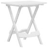 vidaXL Tavolo da Giardino Pieghevole 45,5x38,5x50cm Bianco