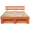 vidaXL Struttura del letto Marrone cerato 150 x 200 cm Pino massello