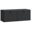 vidaXL Mobile Porta TV da Muro Nero 78,5 x 31 x 30 cm