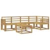 vidaXL Set di divani da esterno 6 pz Bianco Legno di Acacia Massello