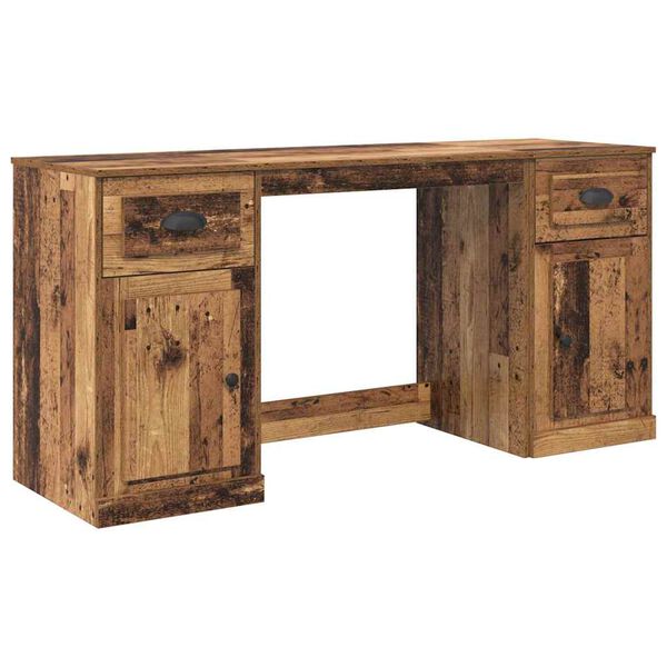 vidaXL Scrivania con armadietto Legno vecchio 154,5 x 50 x 75 cm