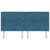 vidaXL Testiera LED con testiera Blu Scuro 200 cm Poliestere