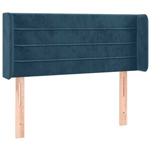 vidaXL Testiera ad Orecchio Blu Scuro 83x16x78/88 cm in Velluto