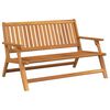 vidaXL Panca Relax Marrone 122 x 78 x 73 cm Legno di Acacia Massello
