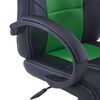 vidaXL Sedia da Gaming Verde in Similpelle