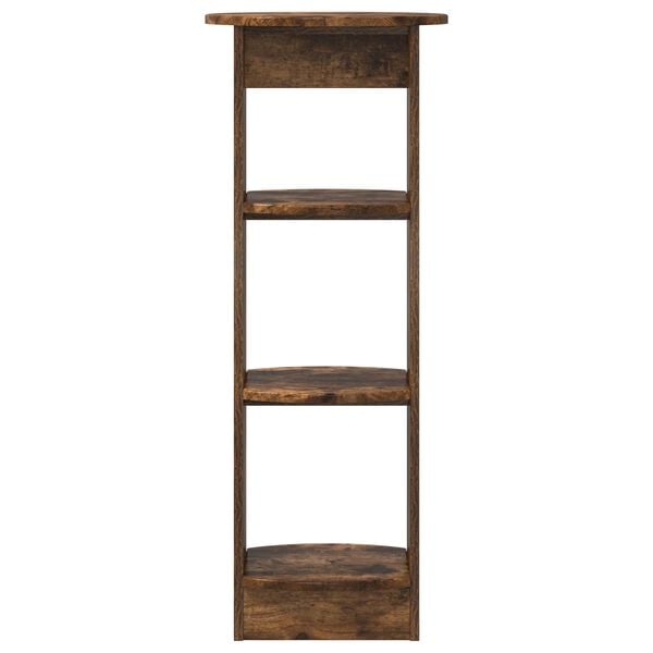 vidaXL Mobile laterale Quercia Affumicata 40 x 40 x 100 cm