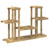 vidaXL Supporto per piante Bianco 123 x 25 x 78,5 cm