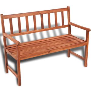 vidaXL Panca da Giardino 120 cm in Legno Massello di Acacia