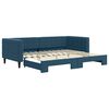 vidaXL Divano Letto con Letto Estraibile Blu 90x200 cm in Velluto