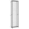 vidaXL Portavini da 95 Bottiglie Nero 54x18x200cm in Ferro Battuto