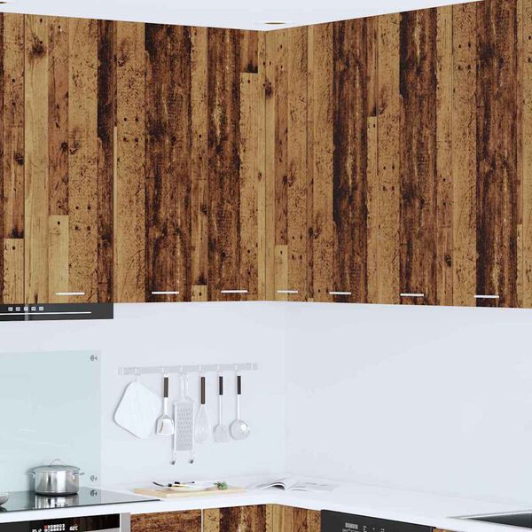 vidaXL Armadio pensile Legno Antico e Bianco 57 x 57 x 100 cm