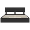 vidaXL Letto con Contenitore Nero 200 x 200 cm Legno multistrato
