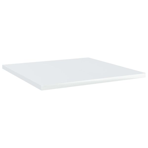 vidaXL Ripiani per Libreria 4 pz Bianco Lucido 40x40x1,5cm Multistrato