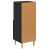 vidaXL Credenza Rovere nero 34 x 34,5 x 90 cm Legno multistrato