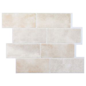 vidaXL Piastrella subway 20 pcs Marmo Beige 29 x 21 cm
