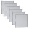 vidaXL Imbottitura per Seduta Giardino 6pz Grigio Chiaro 45x45x2 cm