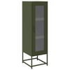 vidaXL Credenza Verde Oliva 36x39x123 cm Acciaio Laminato a Freddo