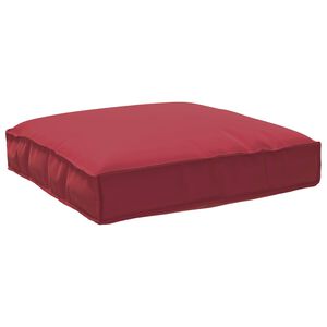 vidaXL Cuscino Rosso Vino 80 x 80 x 12 cm Tessuto Oxford