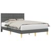 vidaXL Struttura del letto Grigio Scuro 140 x 200 cm Tessuto