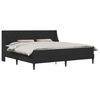 vidaXL Struttura letto con materasso Nero 180 x 200 cm Velluto