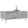 vidaXL Tavolino Salotto Grigio Cemento 90x50x36,5 cm Legno Multistrato