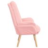vidaXL poltrona Rosa 69 x 74 x 93 cm Tessuto Sherpa