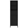 vidaXL Armadio per Libri con cassetto Rovere Nero 43 x 36 x 150.5 cm