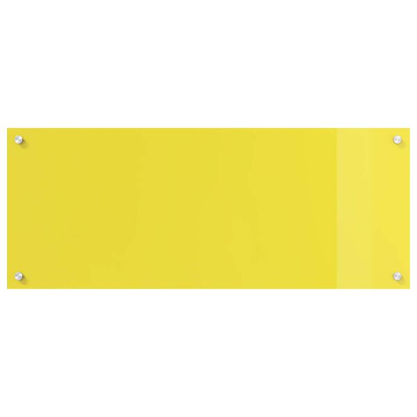 vidaXL Rivestimento da Cucina Giallo 100 x 40 x 0,6 cm vetro temperato