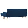 vidaXL Divano a L con Rivestimento in Tessuto 186x136x79 cm Blu