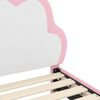 vidaXL Struttura letto bambini con testata Rosa 90 x 200 cm PU
