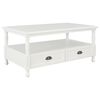 vidaXL Tavolino da Salotto Bianco 100x55x45 cm in Legno