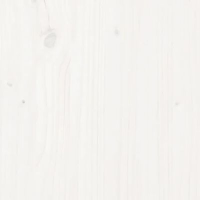 vidaXL Poggiapiedi da Giardino 120x80 cm Legno Massello di Pino Bianco