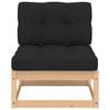 vidaXL Set Salotto Giardino 8 pz Cuscini Antracite Legno Massello Pino