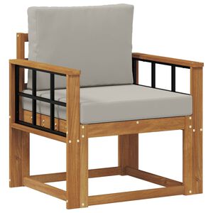 vidaXL Divano da esterno Legno di Acacia Massello e Poliestere