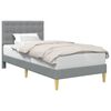 vidaXL Struttura del letto Grigio Chiaro 90 x 190 cm Tessuto