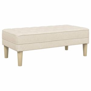 vidaXL panchina con cuscino Tela 113 x 57 x 39 cm Tessuto