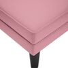vidaXL Sdraio con Cuscino e Bracciolo Destro in Velluto Rosa