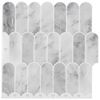 vidaXL Piastrella Piuma 20 pz Marmo Grigio 30 x 30 cm