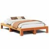 vidaXL Letto senza Materasso Marrone Cera 135x190 cm in Legno di Pino