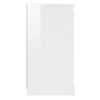 vidaXL Credenza Bianco Lucido 70x35,5x67,5 cm in Legno Multistrato