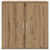vidaXL Credenza Rovere artigianale 79 x 38 x 80 cm Legno multistrato