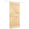 vidaXL Porta scorrevole 90 x 210 cm Legno Massello di Pino