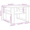 vidaXL Tavolino da salotto Rovere artigianale 64 x 54 x 44 cm