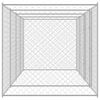 vidaXL Gabbia per cani Argento 800 x 200 x 200 cm Acciaio zincato