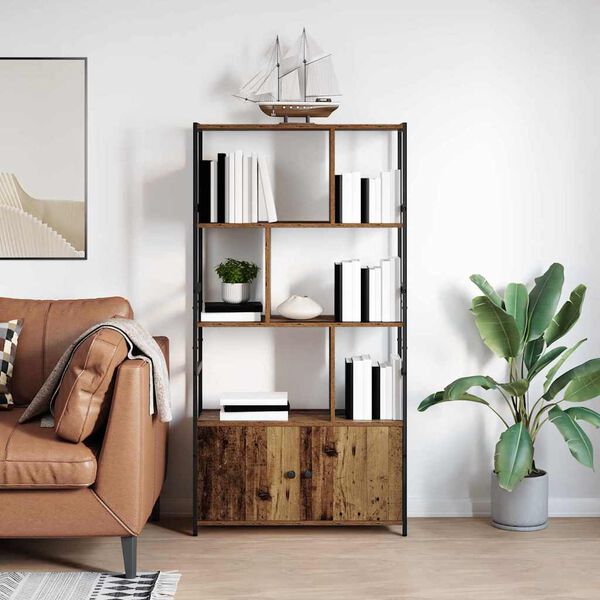 vidaXL Libreria Legno vecchio 80 x 30 x 155,5 cm Legno multistrato