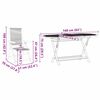 vidaXL Set da Pranzo per Giardino 7 pcs Grigio