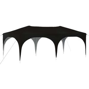 vidaXL Tenda per feste a pop-up 575 x 288 x 245 cm Nero Tessuto Oxford