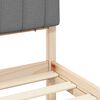vidaXL Letto con Testiera Rivestita Grigio chiaro 140 x 200 cm