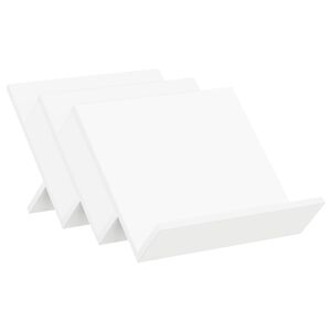 vidaXL Scaffale per riviste con lo scaffale Bianco 53 x 40 x 28,5 cm